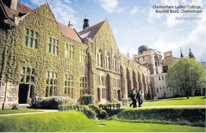  ?? Archive picture ?? Cheltenham Ladies’ College, Bayshill Road, Cheltenham