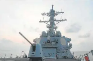  ?? ?? El destructor de EE.UU. USS Milius // REUTERS