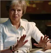  ??  ?? MAKING HER POINT: In her BBC interview, Mrs May admits she can still be a ‘bloody difficult woman’ but ‘when the time is right – and when it matters’