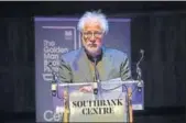  ?? GETTY IMAGES, ?? Michael Ondaatje after winning the Golden Man Booker Prize at The Royal Festival Hall on July 8 in London.