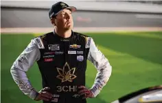  ?? Sean Gardner/Getty Images ?? Kyle Busch looks on during qualifying at Daytona Internatio­nal Speedway on Wednesday.