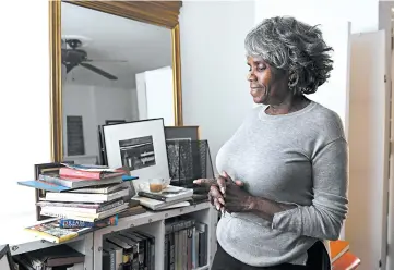  ?? RICKY CARIOTI/WASHINGTON POST PHOTOS ?? Unlike her mother, Myrtle Lewis, 76, is open to someday selling or renting out her house and moving to a senior facility.