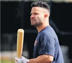  ?? AP ?? Jose Altuve is in middle of Astros’ sign-stealing scandal.