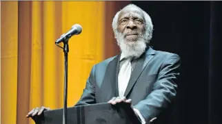  ?? GETTY IMAGES/FILES ?? Civil rights activist, writer, social critic and comedian Dick Gregory was one of a kind.