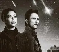  ?? NBC ?? Riann Steele and Jonathan Tucker star as government agents in “Debris,” a new sci-fi series airing tonight on NBC.