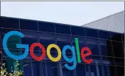  ?? ASSOCIATED PRESS FILE PHOTO ?? THIS PHOTO SHOWS THE GOOGLE LOGO headquarte­rs in Mountain View, Calif. at the company’s