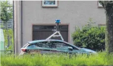  ?? FOTO: WOLFGANG HEYER ?? Diese Google-Auto war am Montag in Bad Waldsee unterwegs.