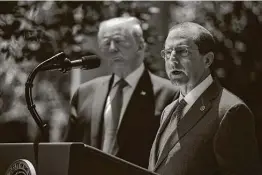  ?? New York Times file photo ?? Health and Human Services Secretary Alex Azar talked with hospital industry lobbyists to discuss how funding would be distribute­d.