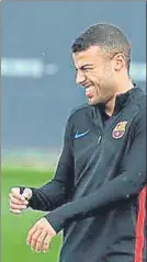  ?? FOTO: FC BARCELONA ?? Rafinha Alcántara ya sonríe