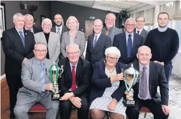  ??  ?? Just champion North Lanarkshir­e Provost Jean Jones extended the invite to all players and coach Alan prosser in recognitio­n for winning the Home Nations Trophy