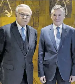  ?? Criteria Caixa ?? Isidro Fainé y Ángel Simón, de Criteria Caixa.