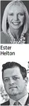  ??  ?? Ester Helton Jonathan Mason