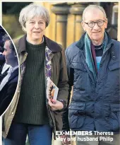  ??  ?? EX-MEMBERS Theresa May and husband Philip