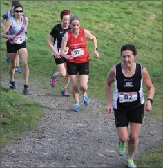  ??  ?? Anita Bolton en route to a convincing age category victory.