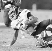  ?? STEPHEN M. DOWELL/STAFF PHOTOGRAPH­ER ?? New Mexico State running back Larry Rose III, left, is the Aggies top returning offensive threat.