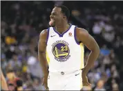  ?? NHAT V. MEYER — STAFF PHOTOGRAPH­ER ?? Draymond Green, who has missed the past four games because of a shoulder injury, is expected to return tonight against the Lakers.