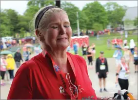  ?? JUANITA MERCER/THE TELEGRAM ?? The Dr. John Williams Award winner Helen Mackey said she was shocked and surprised as she made her way to the stage to accept her award.