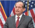  ??  ?? Labor Secretary Alex Acosta was unapologet­ic about the handling of a 2008 plea deal with Jeffrey Epstein.