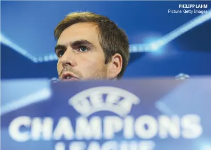  ?? Picture: Getty Images ?? PHILIPP LAHM