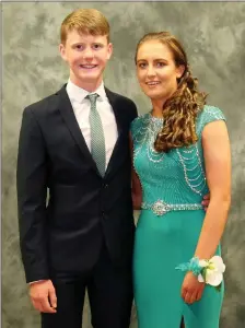  ??  ?? Jed Duane and Emma Vaughan pictured at the Boherbue Comprehens­ive School Debs.