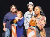  ??  ?? Bruce Holmes, Laurie Thomas, James Louis Wagner and Lillie Richardson star in “Fulfillmen­t Center.”