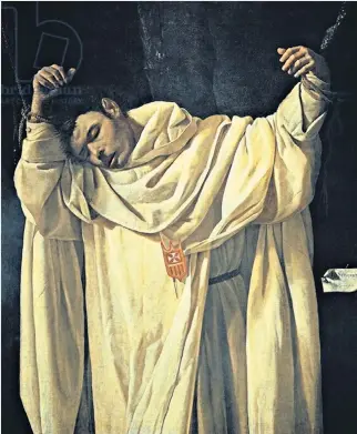  ??  ?? Serene: the Martyrdom of St Serapion shows no hint of the violence to which he was subjected