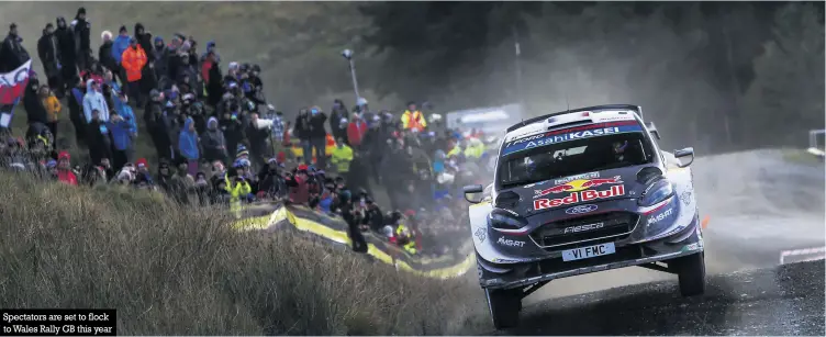  ??  ?? Spectators are set to flock to Wales Rally GB this year