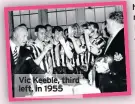  ??  ?? Vic Keeble, third left, in 1955