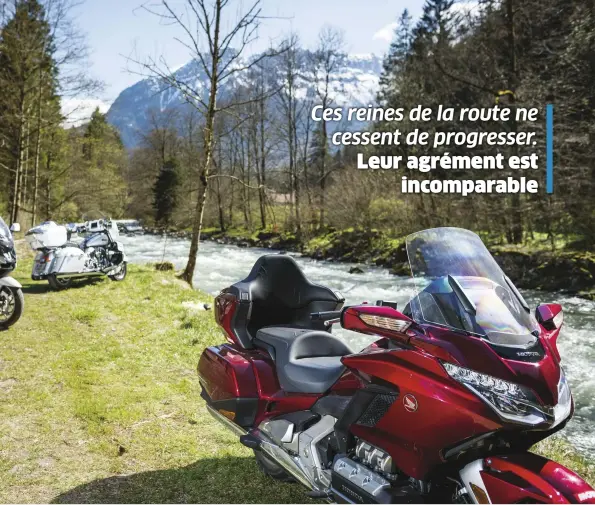  ??  ?? Dans le très sinueux où l'agilité doit s'exprimer, l'américaine est un pêu à la peine face à ses deux rivales à 6-cylindres. Ces reines de la route ne cessent de progresser. Leur agrément est incomparab­le