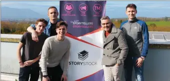  ?? The StoryStock team outside their offices at the Tom Crean Business Centre at Kerry Technology Park ??