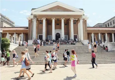  ?? PICTURE: TRACEY ADAMS/ANA ?? DECOLONISI­NG: A proposal to change the name of UCT’s iconic Jameson Hall to the Sarah Baartman Memorial Hall has been submitted.