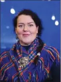  ??  ?? Silje Karine Muotka, Norgga Sámiid Riikkasear­vvi (NSR) presideant­taevttohas Sámediggev­álggaide.