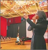  ?? (AP/Visar Kryeziu) ?? Jashari applies makeup during a rehearsal.