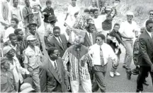  ?? Picture: GALLO IMAGES/ MEDIA24 ARCHIVES ?? LEADING THE WAY: Former President Nelson Mandela during the 1994 elections.
