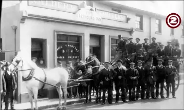  ??  ?? The Greyhound Inn, owned by the Nalder and Collyers brewery, at 74 New Street. The lost local, which closed in the early 1940s, became the home of Padgham the cabinet maker for many years and then premises for Passmore builder before becoming David Easton’s in 1972. At the time of Padgham’s occupancy, the plaster greyhound above the signage still existed from the building’s time as a pub