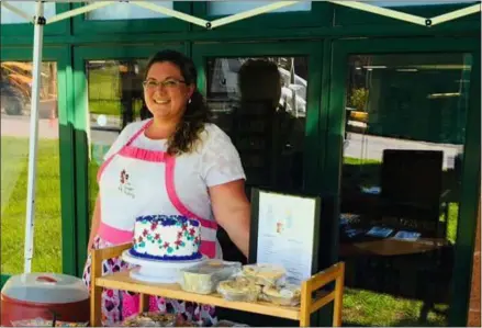  ?? SUBMTTIED PHOTO ?? The Sugar Fairy Bakes LLC founder Stacie Blair sells sweet treats at the Mechanicvi­lle Farmers Market.