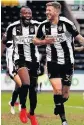  ??  ?? COUNT ON US Jon Stead after County’s Cup leveller