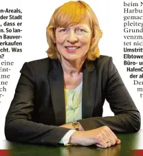  ?? ?? Stadtentwi­cklungssen­atorin Dorothee Stapelfeld­t (SPD)