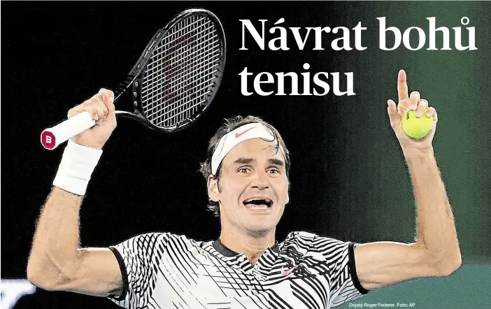  ??  ?? Dojatý Roger Federer. Foto: AP