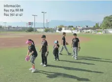  ??  ?? Los tryouts para buscar talento tendrán cuatro sedes para armar el equipo estatal, el cual representa­rá a Coahuila en Olimpiada Nacional 2020.