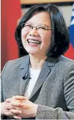  ??  ?? PRESIDENTA. Tsai Ing-wen