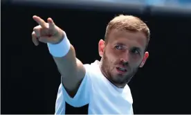  ??  ?? Dan Evans has been steadily improving since returning from his drugs ban in 2018. Photograph: Kelly Defina/Reuters