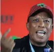  ?? ?? EFF leader Julius Malema says his party is prepared to go into coalition with the ANC provided certain conditions are met.
| TIMOTHY BERNARD African News Agency (ANA)