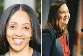  ?? AP PHOTOS ?? Democrat Aramis Ayala, left, and Florida Attorney General Ashley Moody, a Republican, are facing off on Nov. 8.