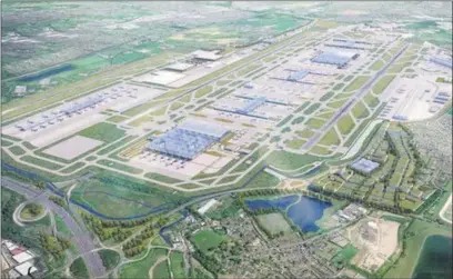  ??  ?? FUTURE LOOK: A CGI photo of an expanded Heathrow Airport