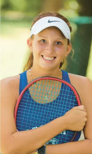  ?? STEPHEN M. DOWELL/ORLANDO SENTINEL ?? Apopka’s Alyssa Novoa is the Girls All-Area Tennis Athlete of the Year.