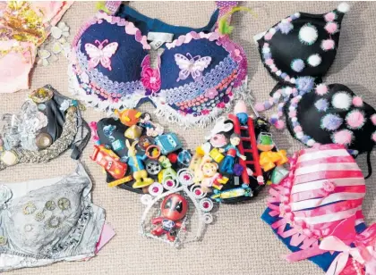  ?? Photo / Warren Buckland ?? Bling a Bra and help raise money for NZ Breast Cancer. Bling a Bra is the brainchild of Helen Bennett.