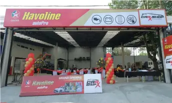  ??  ?? Caltex Havoline autoPro Car-X shop