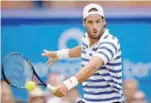  ?? — Reuters ?? Spain’s Feliciano Lopez in action during the final against Croatia’s Marin Cilic.