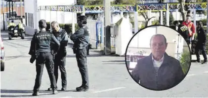  ?? JORGE VALIENTE ?? Vicente, en la imagen de la derecha. Al fondo, agentes de la Guardia Civil durante las batidas.